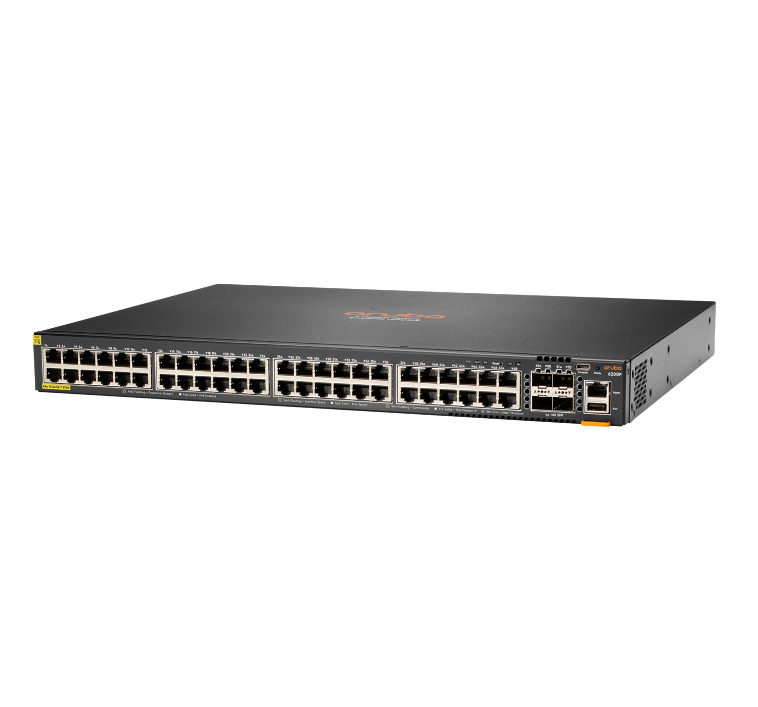Aruba JL727B 48-port 1G PoE+ Cisco switch with 4x 10G SFP+ uplinks