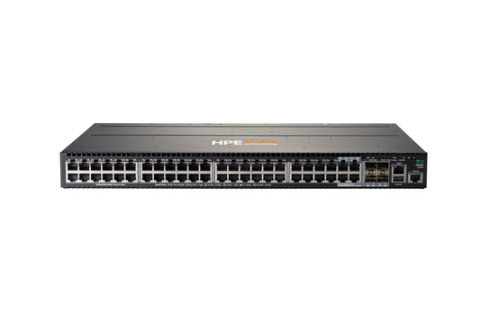 Aruba JL321A | 48x 1G RJ-45, non-PoE, 1 modular uplink slot (up to 4x 10G SFP+ or 2x 40G QSFP+), L3 static/RIP; OSPF via license