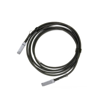 NVIDIA 100Gb QSFP28 DAC passive copper cable 1.5m black coiled with silver connectors