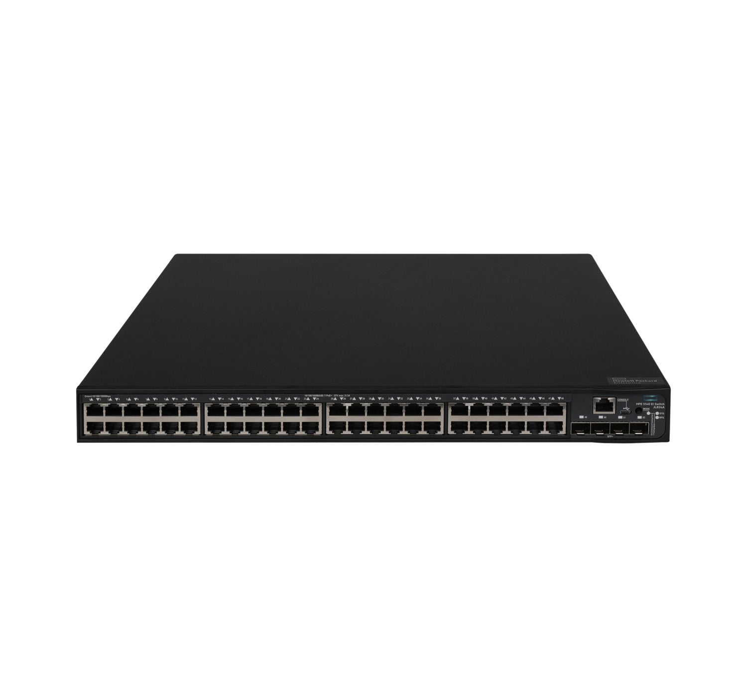 HPE JL824A 48-port 1G PoE+ switch with 4x 10G SFP+ uplinks