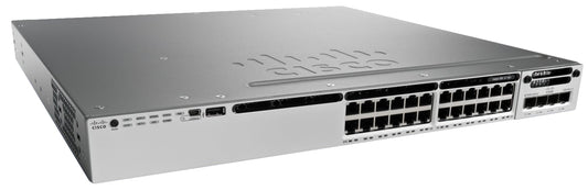 Cisco WS-C3850-24P-L | 24x 1G RJ45; PoE: 802.3at PoE+; uplinks: 4x1G or 2x/4x10G (modular); license: LAN Base