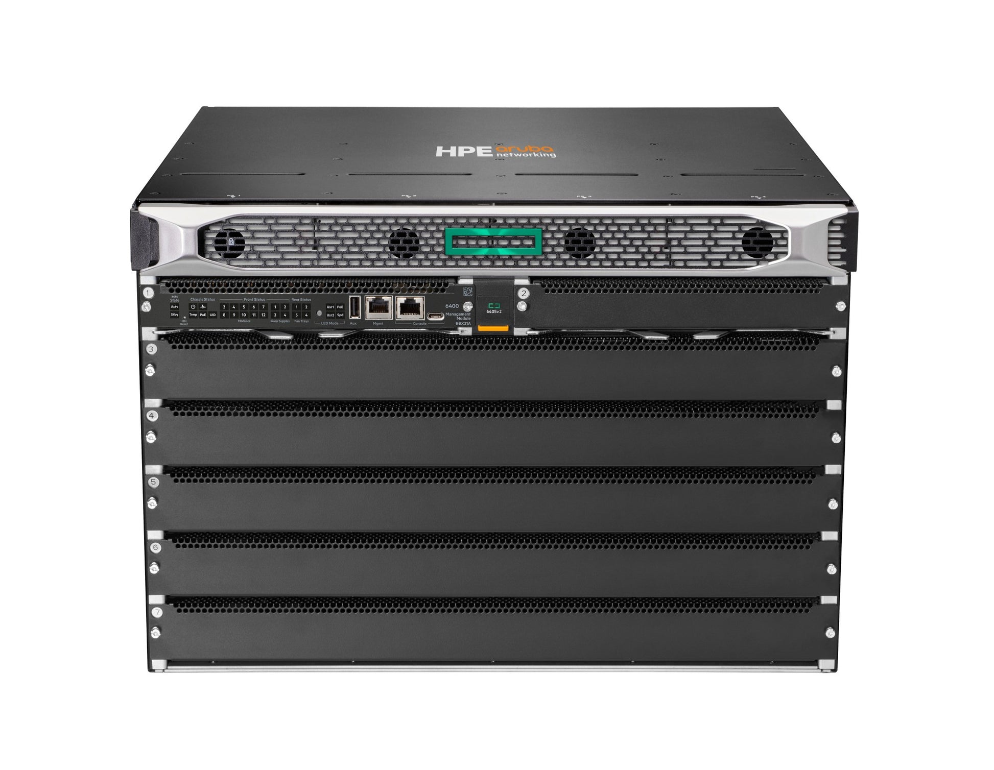 Aruba R0X26C CX 6405 v2 5-slot modular chassis with ports