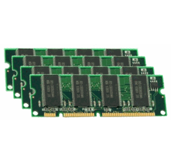 Cisco MEM-X45-512MB-E 512MB SDRAM DIMM green module with gold contacts