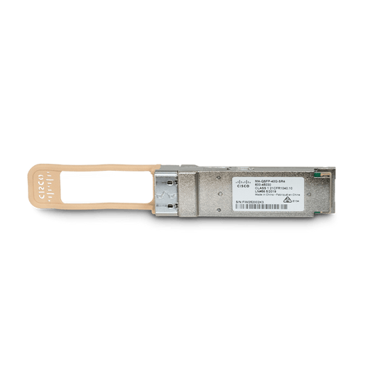 Meraki MA-QSFP-40G-SR4 | 40G QSFP+ | 40GBASE-SR4 | 850 nm | 100/150 m MMF | MPO-12
