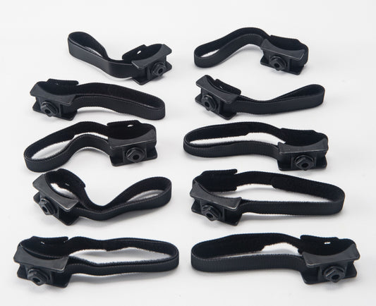 HPE BW963A | quarter-turn hook-and-loop cable straps 10-pack | tool-less keyhole mount | reusable rack cable management