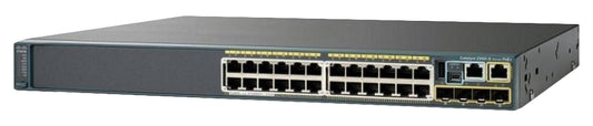Cisco WS-C2960S-24PS-L 24-port PoE+ switch with 1G SFP uplinks