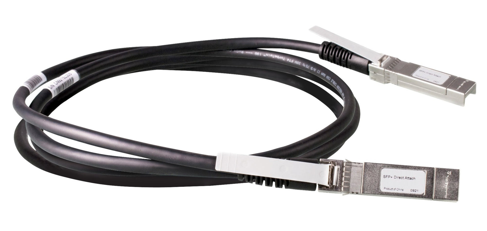 HPE JD097C 10G SFP+ DAC 3m passive twinax black cable with silver connectors