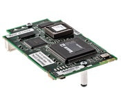 Green Lantronix circuit board in Cisco MOD1700-VPN IPsec VPN module