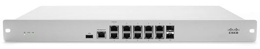 Meraki MX84-HW | Cloud-managed security appliance | SD-WAN + Auto VPN | 2x 1G WAN, 8x 1G LAN, 2x 1G SFP (LAN) | USB 4G failover | HA warm spare