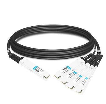 NVIDIA 980-9I46I-00N01A 400G OSFP AOC breakout black cable with white connectors