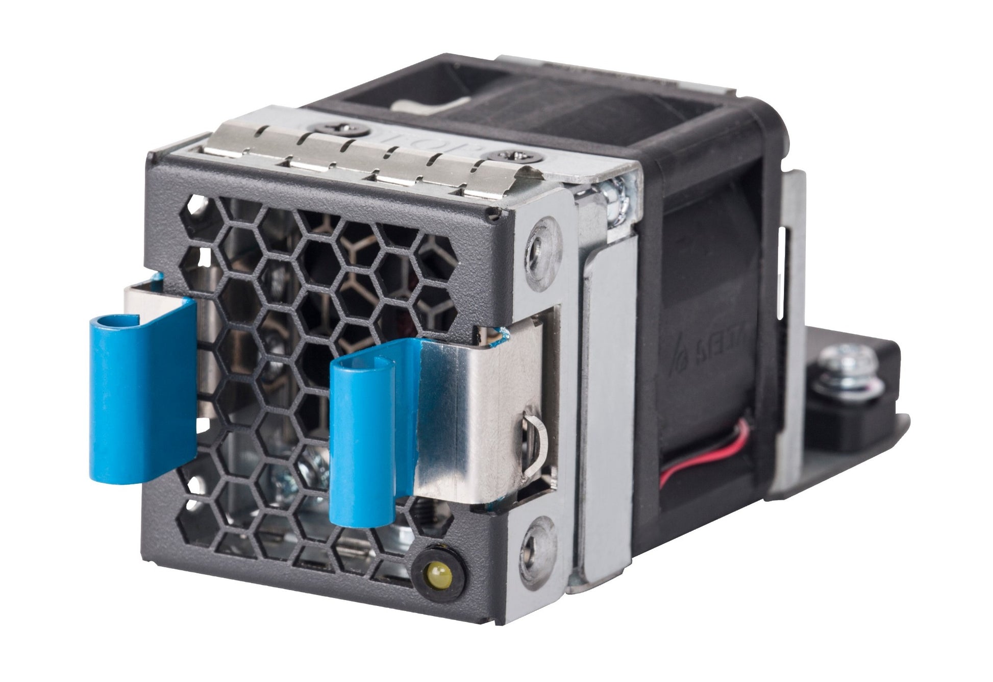 HPE JH389A HV2 fan tray with silver black PSU blue accents honeycomb front