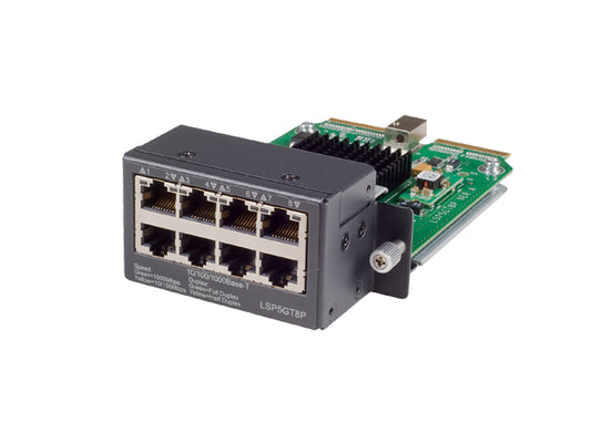 HPE JG314A 8x 1G SFP module with black 4-port RJ45 switch