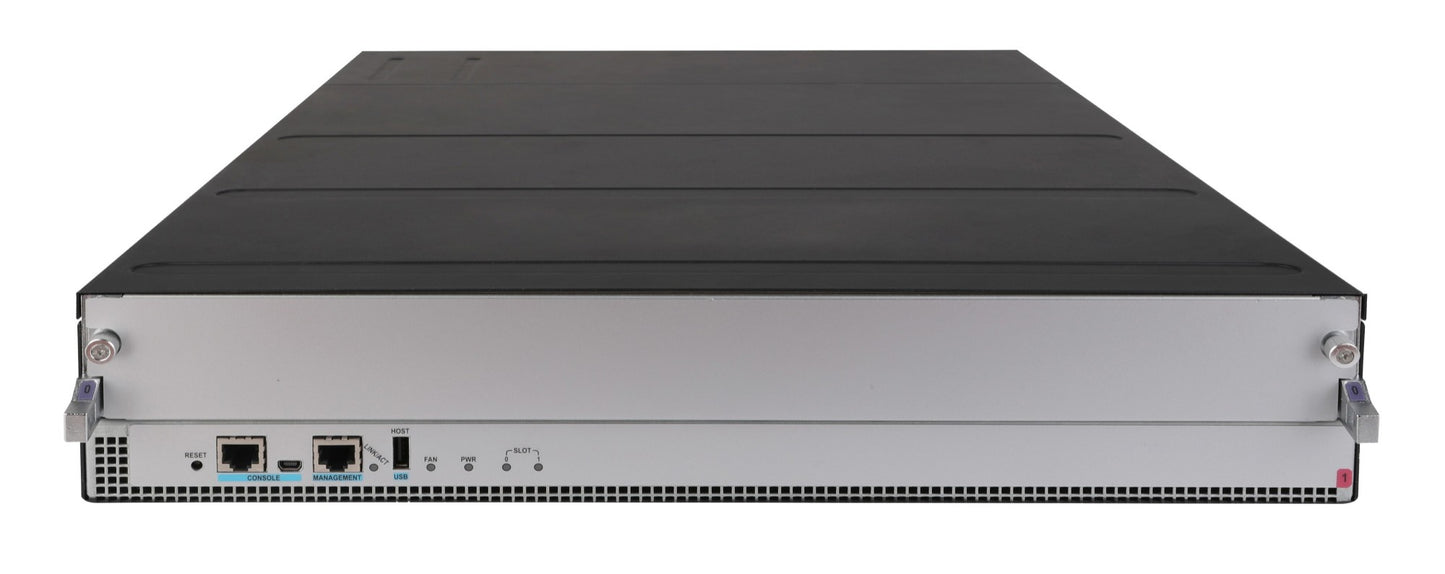 HPE JH951A 12901E modular core chassis with silver black rack