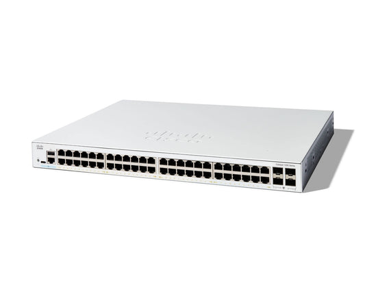 Cisco C1200-48T-4G | 48x 1G RJ45 | Non-PoE | 4x 1G SFP uplinks | Smart Managed (no license)