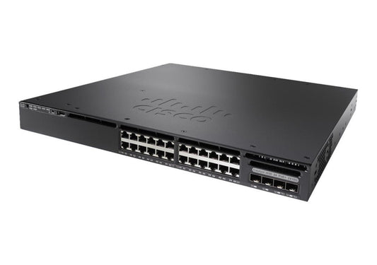 Cisco WS-C3650-24PD-L 24-port PoE+ switch with 10GbE uplinks