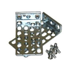 Silver metal corner bracket with screw holes for Cisco ACS-3900-RM-19 rack mount kit