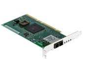 Cisco PIX-1GE-66 Gigabit Ethernet module with silver PCIe card and fiber optic ports