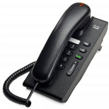 Cisco CP-6901-C-K9 | 1-line VoIP desk phone | 10/100 Ethernet | 802.3af PoE | standard handset | charcoal | wall-mountable