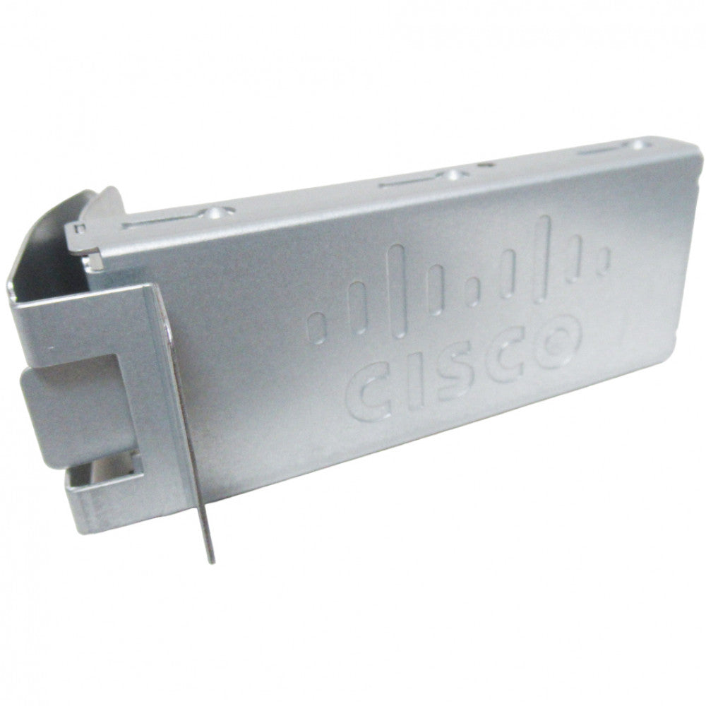 Cisco PWR-C6-BLANK silver slot cover with embossed logo and metal clips
