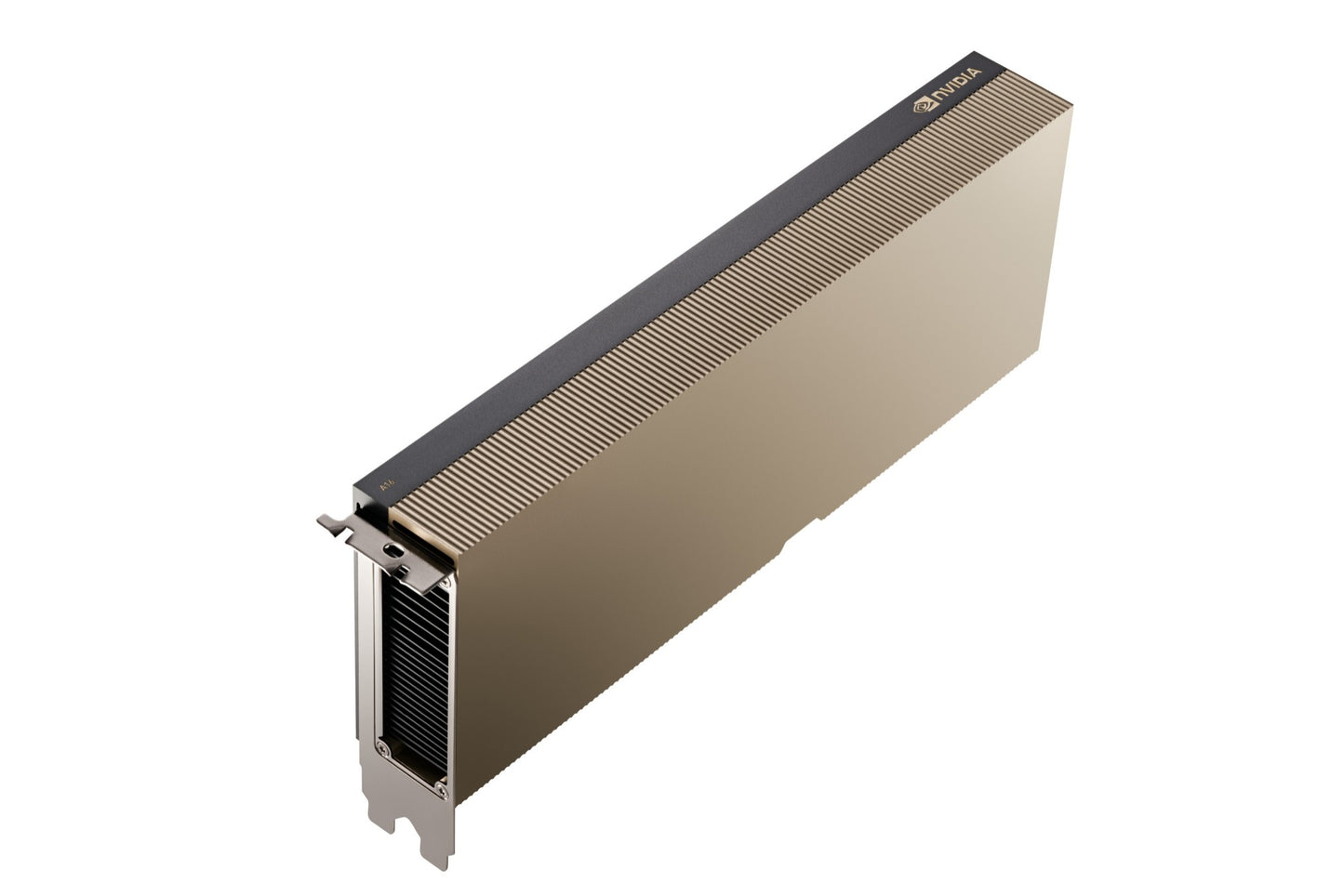 HPE R8T26C NVIDIA A16 GPU accelerator with gold graphics card and black cooling fins