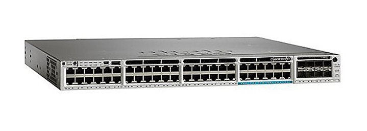 Cisco WS-C3850-12X48U-S | 48x 10/100/1000 (12x mGig 100M/1/2.5/5/10G) UPOE | modular uplinks 4x10G or 2x40G | IP Base