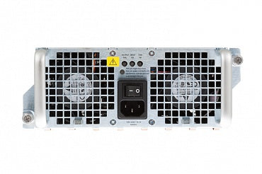 Cisco ASR1002-PWR-DC silver DC power supply with warning labels and ventilation holes