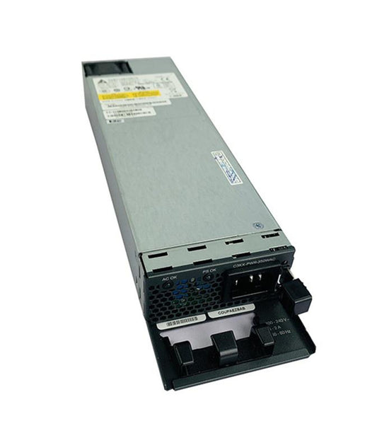 Cisco NXA-PAC-350W-PE2 silver PSU with black handle and blue LEDs