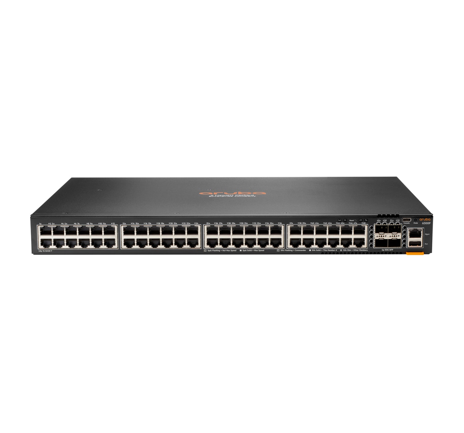 Aruba JL665A 48-port PoE switch with 4x SFP56 uplinks