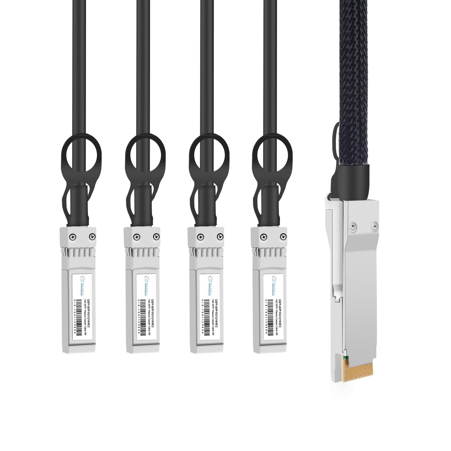 Dell Compatible 40GB QSFP to 4x10GB SFP+ DAC Breakout Cable 1-5M