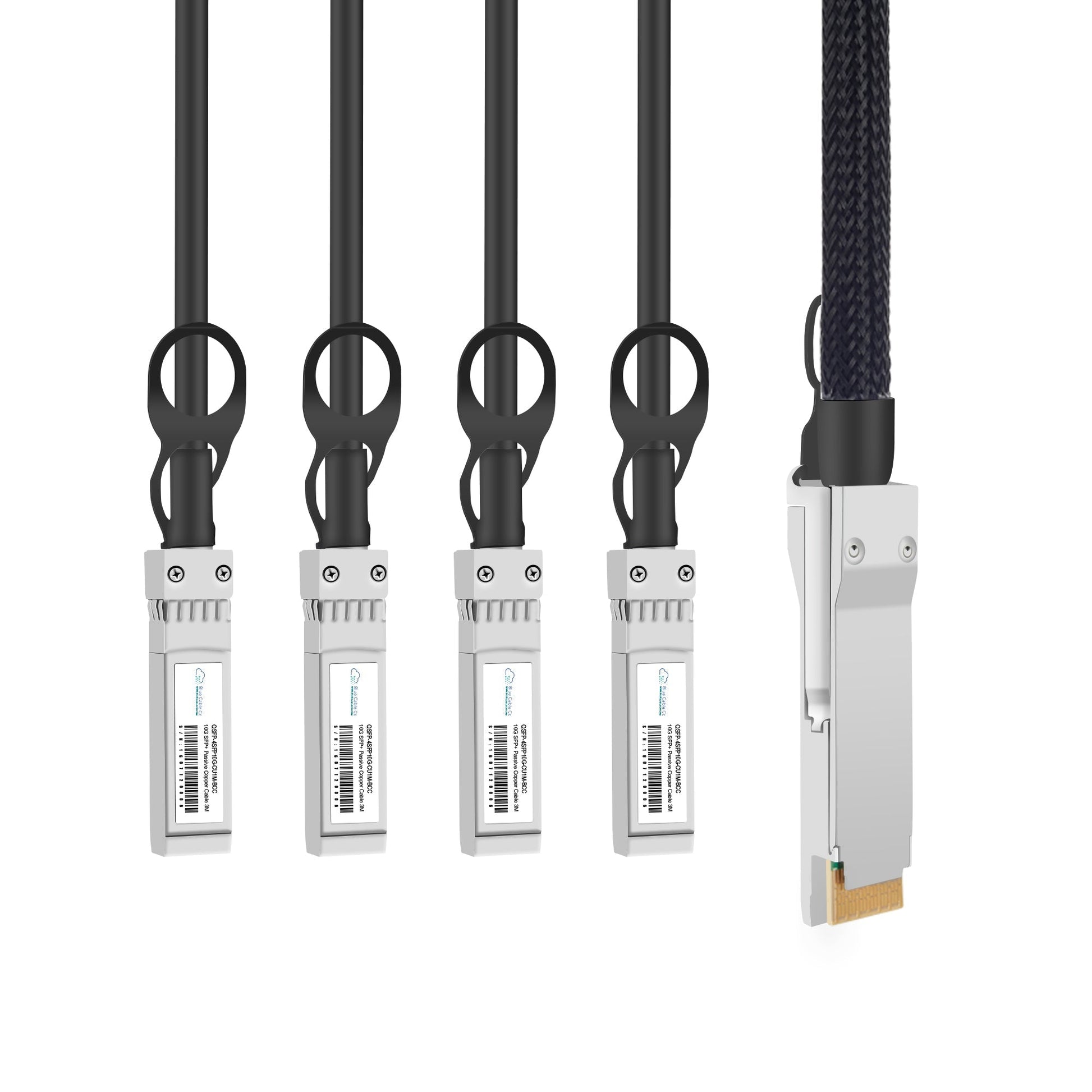 Dell Compatible 40GB QSFP to 4x10GB SFP+ DAC Breakout Cable 1-5M