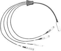 Cisco QSFP-4SFP10-CU0.5m 40G to 4x10G DAC with 4-port USB-C cable