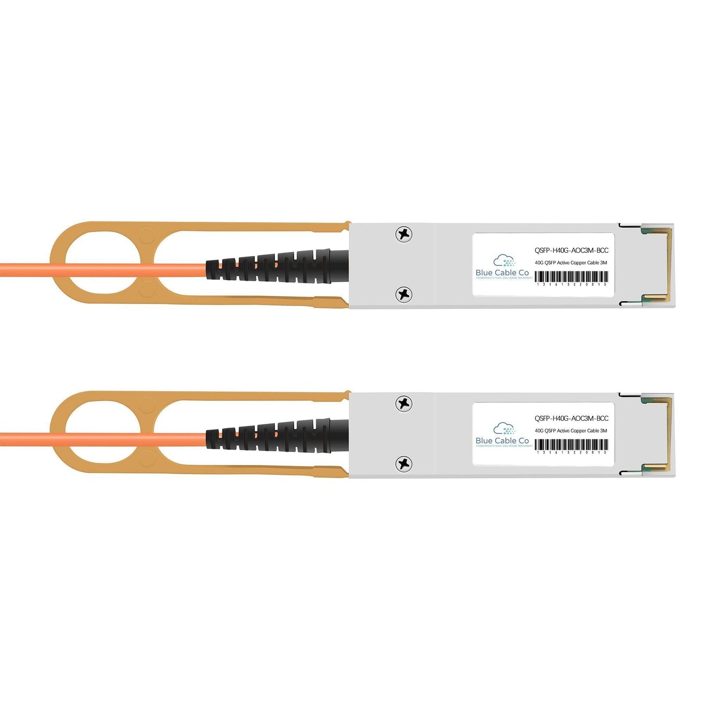 Dell QSFP-H40G-AOC10M 40G Active Optical Cable with blue module