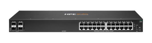 Aruba R8N88A | 24x 1G RJ-45 | 4x 1G SFP uplinks | Non‑PoE | AOS‑CX L2/L3 static access | Tier: AOS‑CX Standard | 1U