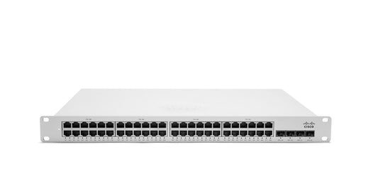 Meraki MS350-48LP-HW | 48x 1G PoE+ (370W) | 4x 10G SFP+ uplinks | L3 cloud-managed | Enterprise license