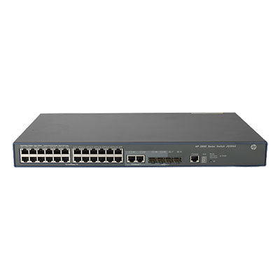 HPE JG304B 2910 Switch with Black Housing and Silver Ports
