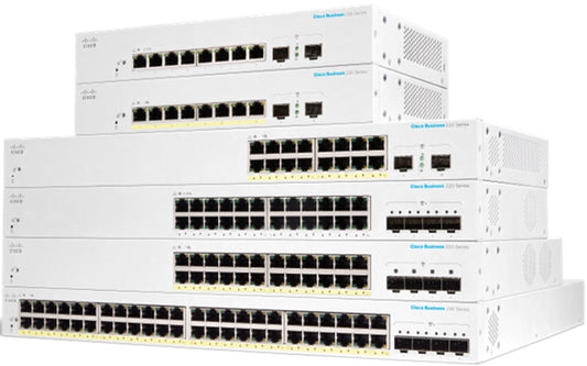 Cisco CBS220-48P-4X-AU | 48x 1G RJ45, PoE+, 4x 10G SFP+, Smart L2