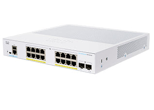 Cisco CBS350-16FP-2G-AU | 16x 1G with PoE+ (802.3af/at, Full PoE), 2x 1G SFP uplinks, L3 static routing, no subscription