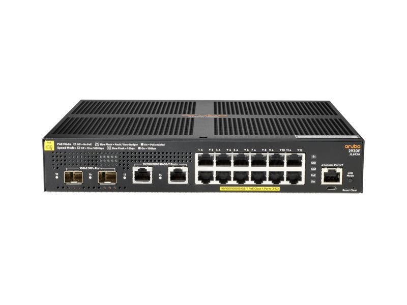 Aruba JL693A#ABG 12-port 1G PoE+ switch with 10G SFP+ uplinks