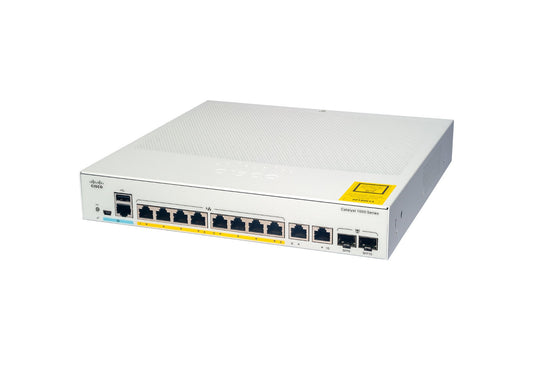 Cisco C1000-8T-2G-L | 8x 1G RJ45 | 2x 1G SFP/RJ45 combo uplinks | LAN Lite