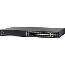 Cisco SF550X-24P-K9 24-port PoE+ stackable L3 switch with 10GbE uplinks
