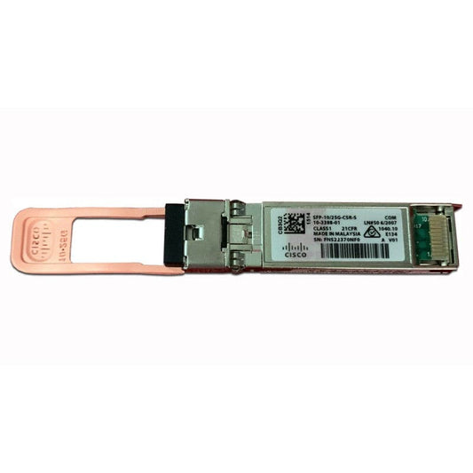 Cisco SFP-10/25G-CSR-S | 10/25Gb SFP28 CSR (10GBASE-SR/25GBASE-CSR) | 850 nm | up to 400 m OM4 MMF | LC duplex | dual-rate