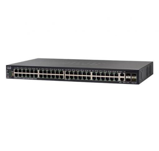 Cisco SF550X-48MP-K9 48-port PoE+ switch with 10GbE uplinks