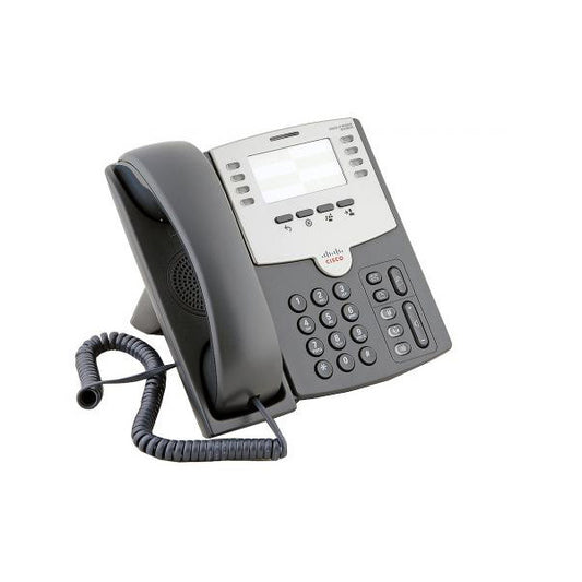 Cisco SPA501G | 8-line SIP IP phone, 2x 10/100 switch, PoE 802.3af Class 2, no display, HD voice (G.722), RJ-9 headset