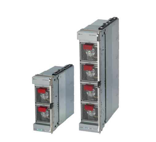 Silver-colored Arista DCS-7304X3-FM-F 7300X3 fabric module with red-lit front panels and mesh ventilation grilles