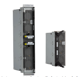 Silver-colored perforated metal Arista dcs-7504e-fm fan module with sleek industrial design for 7504e chassis back side