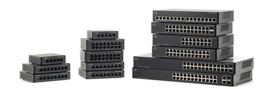 Cisco SF102-24 24-port unmanaged network switch with SFP uplinks