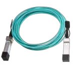 Arista 25G SFP28 AOC 25m teal braided Ethernet cable