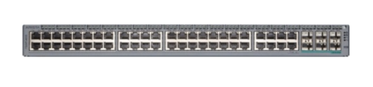Gray metal arista ccs 720xp 48-port gigabit poe+ switch with multiple ethernet ports and sleek rectangular design