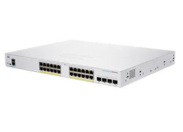 Cisco CBS250-24FP-4G-AU | 24x 1G RJ45 | PoE+ (Full PoE) | 4x 1G SFP uplinks | Smart Managed (L2/L3 Lite)