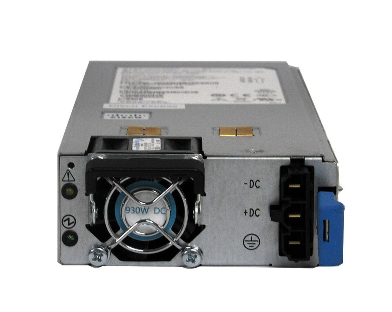 Cisco NXA-PDC-930W-PE 930W DC PSU with silver casing, blue connectors, black fan